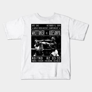 Israel Adesanya The King of Oceania Kids T-Shirt